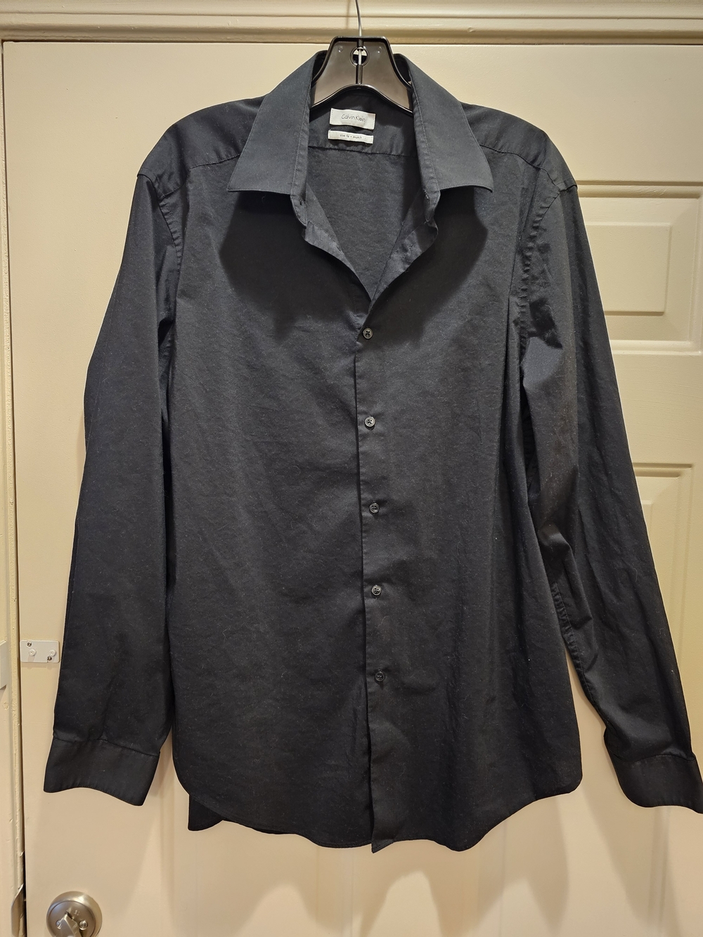 Calvin Klein Black Button-Down Shirt